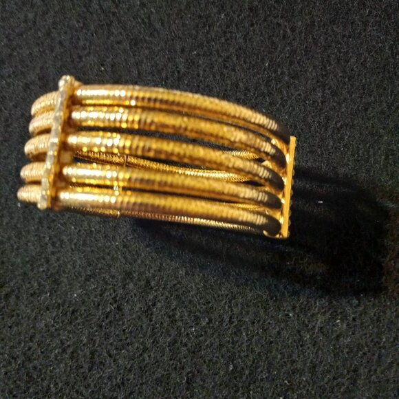 Rio Hinge Cuff Bracelet Coiled Mult Layers - Picture 3 of 5